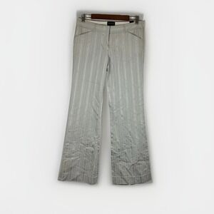 NWT The Limited Striped Career Dress Pants Size 6 Business‎ Casual Light Gray